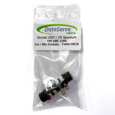 みみ Sinclair ZX80 ZX81 ZX Spectrum 16K 48K 128 MIC / EAR Sockets TWIN PACK